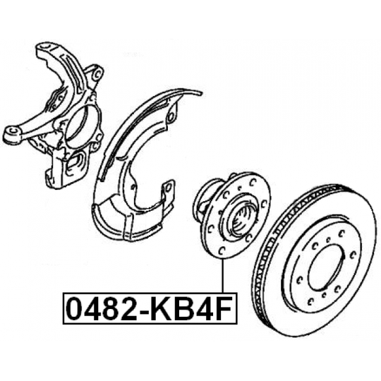 0482-KB4F - Wheel hub 