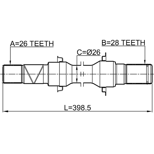 0512-M2ATRH - Drive Shaft 