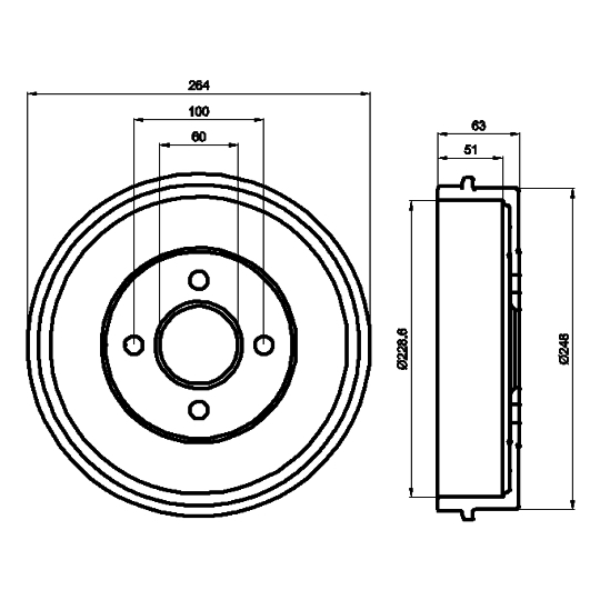 94018700 - Brake Drum 