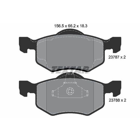 2378701 - Brake Pad Set, disc brake 