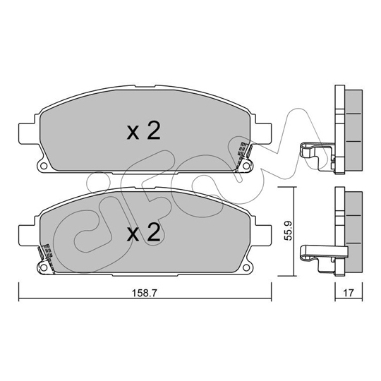822-406-1 - Brake Pad Set, disc brake 