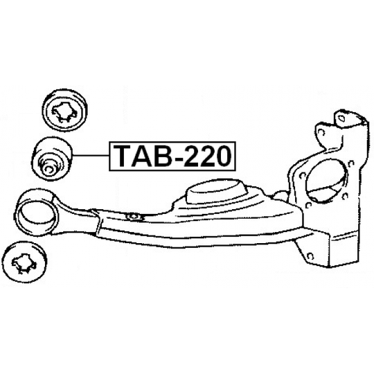 TAB-220 - Mounting, steering gear 