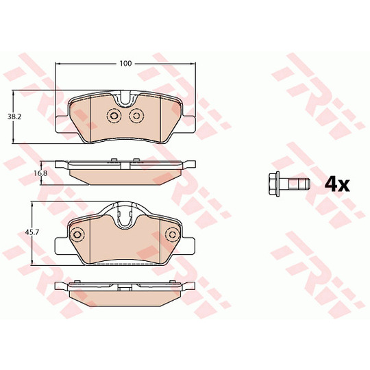 GDB2088 - Brake Pad Set, disc brake 