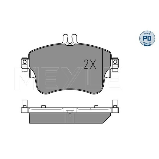 025 253 2619/PD - Brake Pad Set, disc brake 