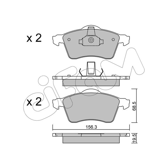 822-263-0 - Brake Pad Set, disc brake 