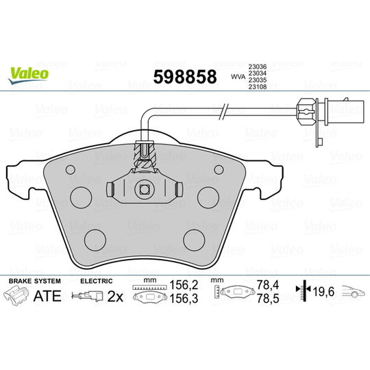 598858 - Brake Pad Set, disc brake 
