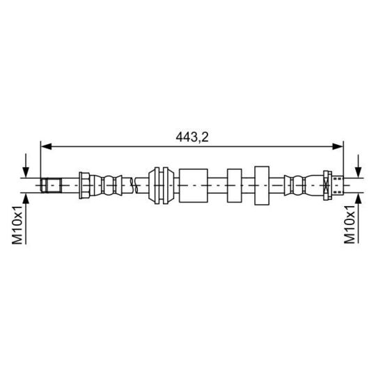 1 987 481 740 - Brake Hose 