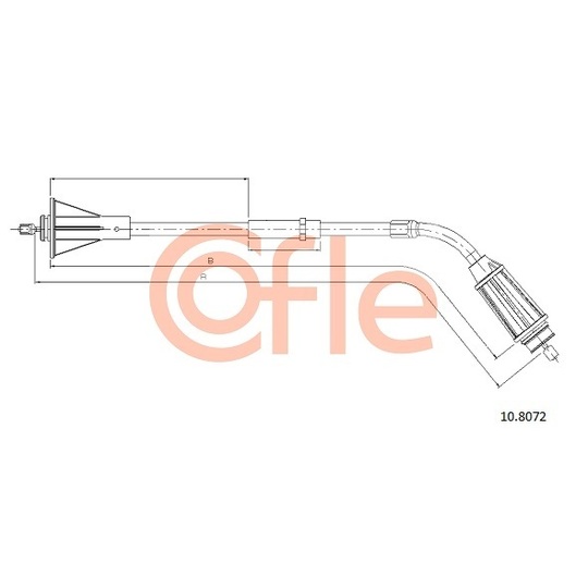 10.8072 - Cable, parking brake 