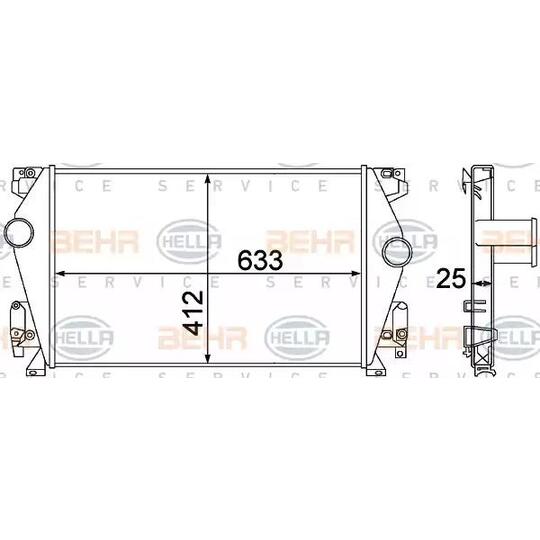 8ML 376 776-061 - Laddluftkylare 