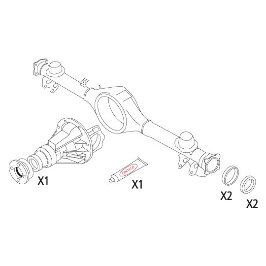 19536214 - Packningssats, differential 