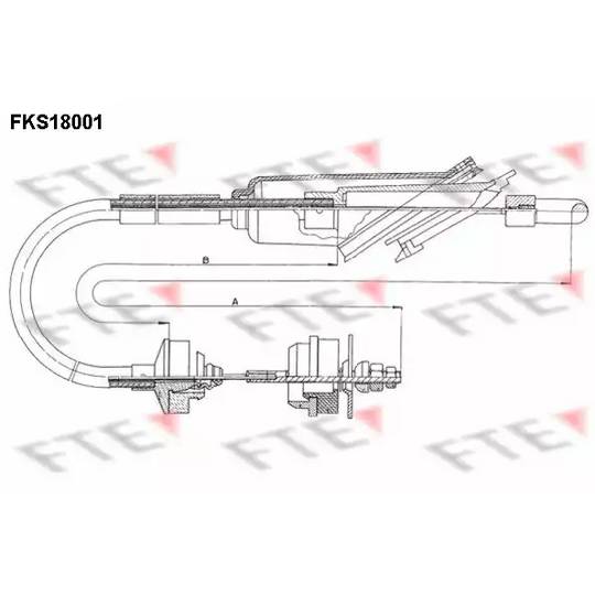 FKS18001 - Clutch Cable 