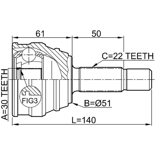2310-011 - Joint, drive shaft 