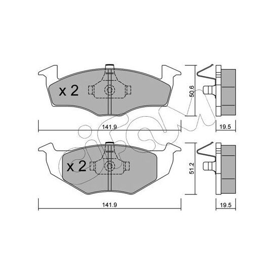 822-206-1 - Brake Pad Set, disc brake 