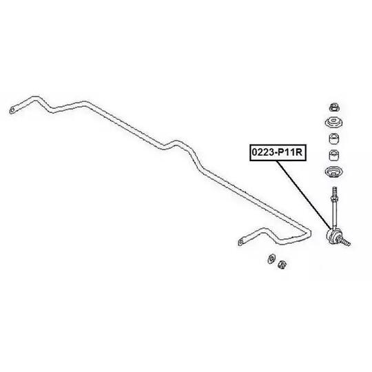 0223-P11R - Rod/Strut, stabiliser 