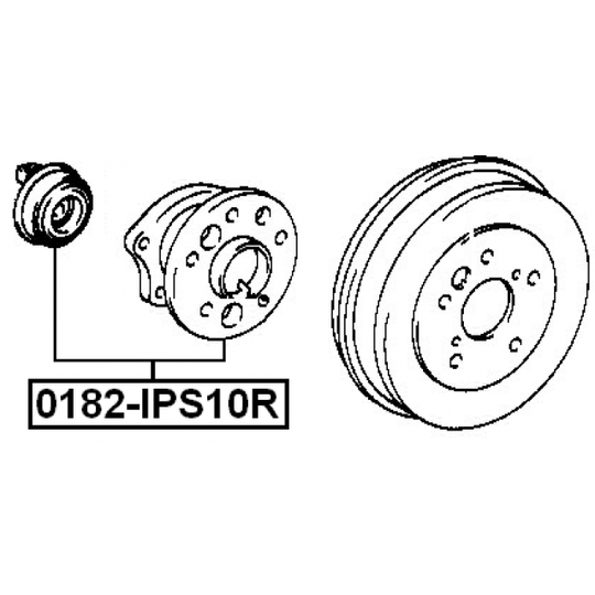 0182-IPS10R - Wheel hub 