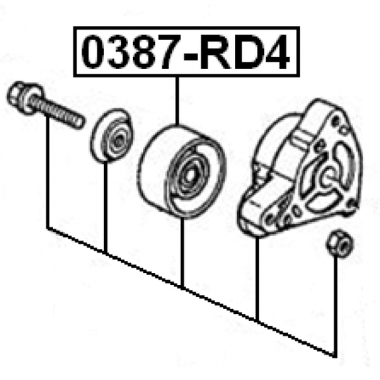 0387-RD4 - Spännrulle, aggregatrem 