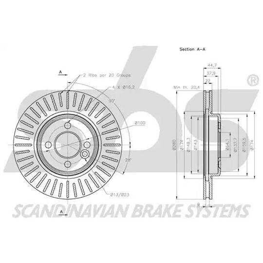 1815204034 - Brake Disc 