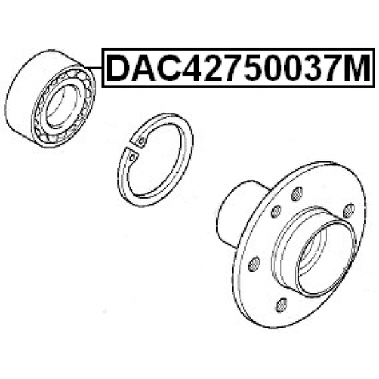 DAC42750037M - Rattalaager 