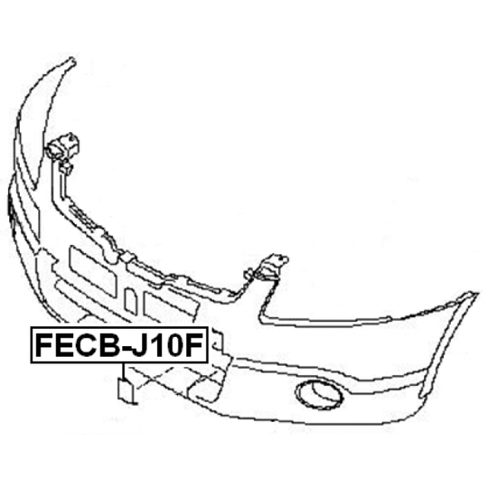 FECB-J10F - Flap, tow hook 