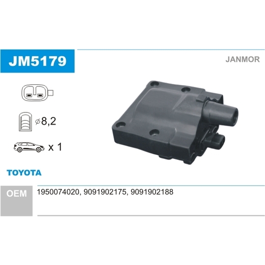 JM5179 - Ignition coil 