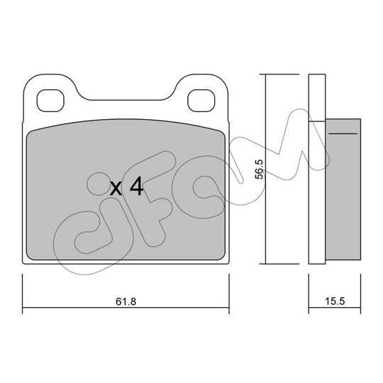 822-003-4 - Brake Pad Set, disc brake 