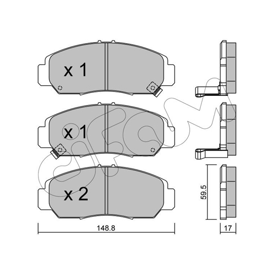822-462-0 - Brake Pad Set, disc brake 