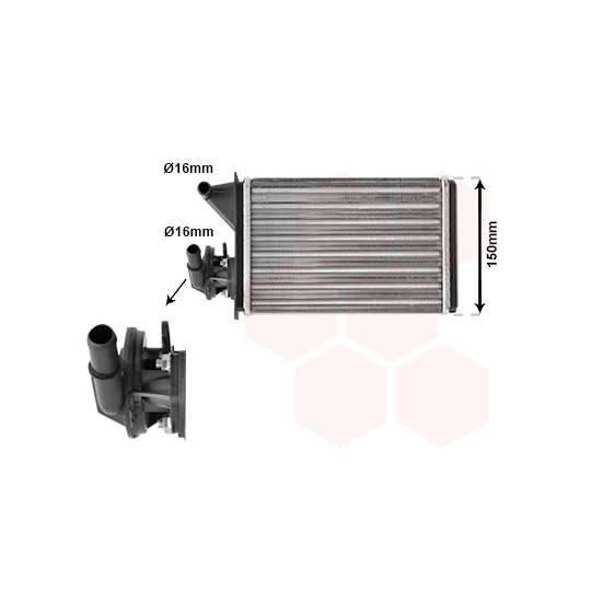17006087 - Heat Exchanger, interior heating 