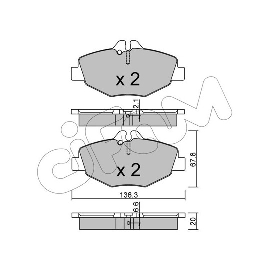 822-562-0 - Brake Pad Set, disc brake 