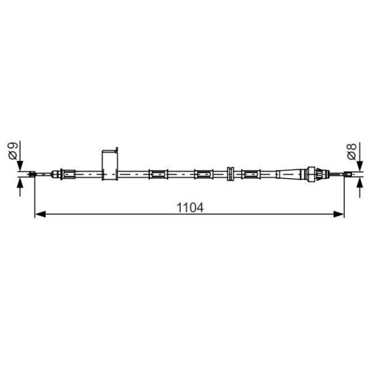 1 987 482 364 - Cable, parking brake 