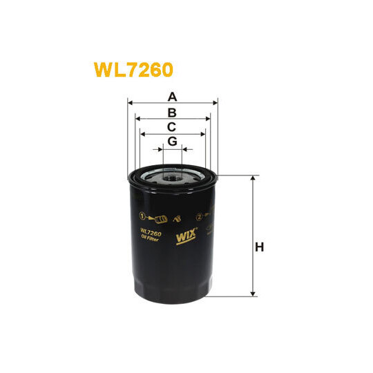 WL7260 - Oil filter 