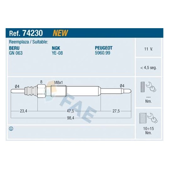 74230 - Glow Plug 