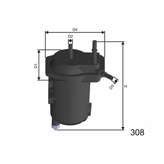 F122 - Fuel filter 