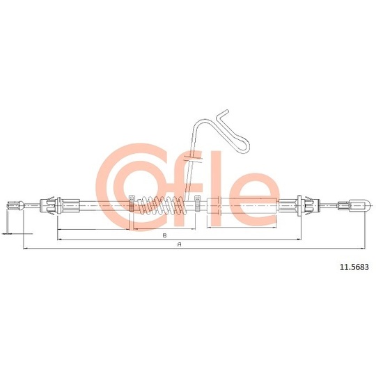 11.5683 - Cable, parking brake 