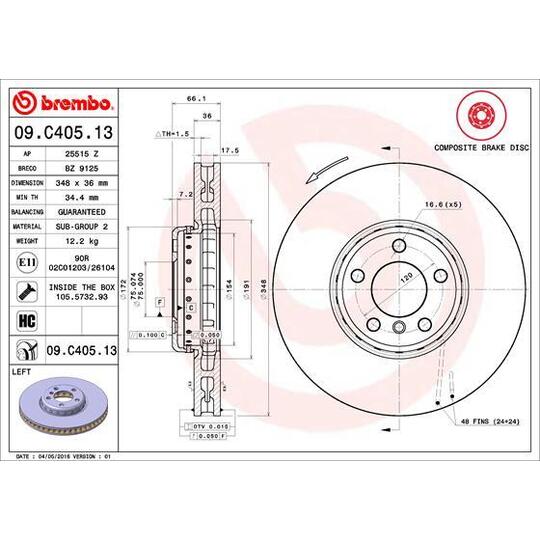 09.C405.13 - Brake Disc 