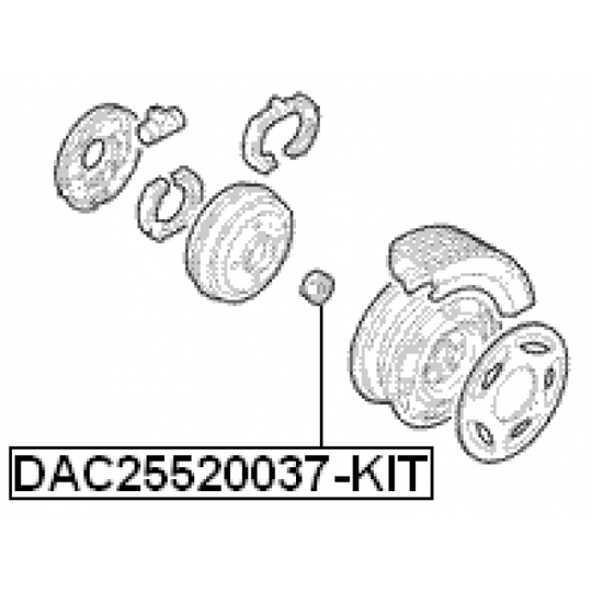 DAC25520037-KIT - Wheel Bearing Kit 