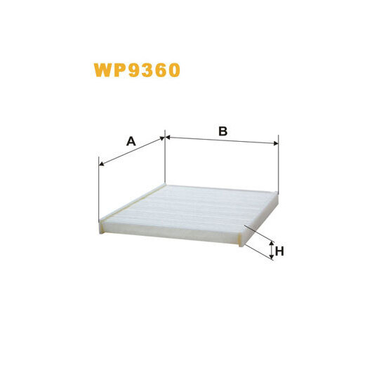WP9360 - Filter, interior air 