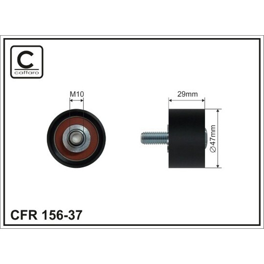 156-37 - Deflection/Guide Pulley, timing belt 