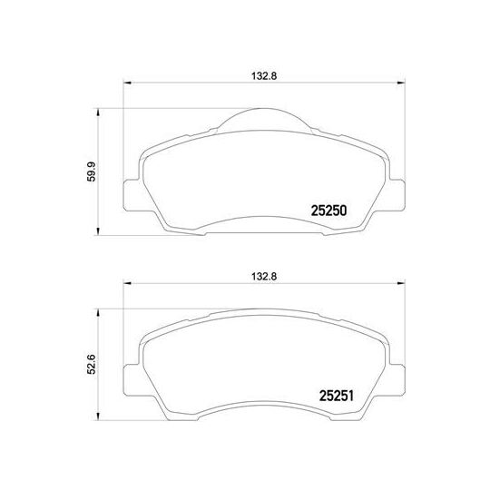 P 61 113 - Brake Pad Set, disc brake 