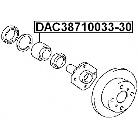 DAC38710033-30 - Pyöränlaakeri 