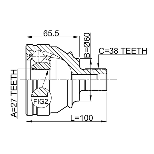 2310-028 - Joint Kit, drive shaft 