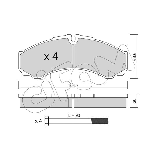 822-212-0 - Brake Pad Set, disc brake 