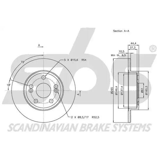 1815203934 - Brake Disc 