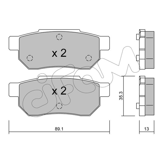 822-170-0 - Brake Pad Set, disc brake 