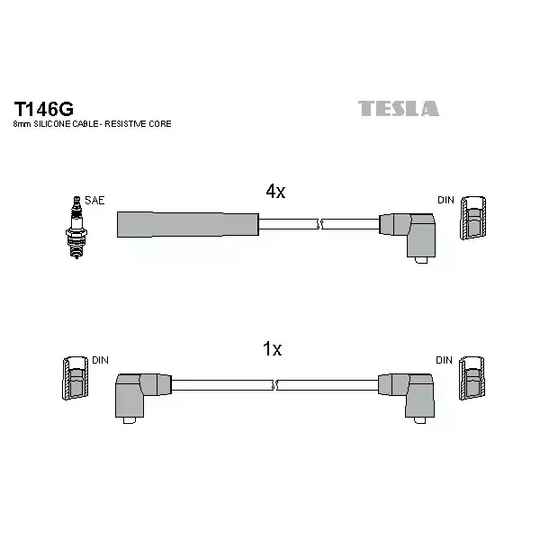 T146G - Sytytysjohtosarja 