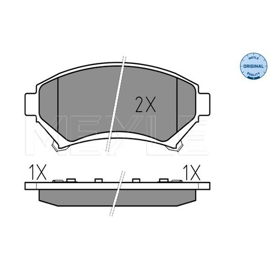 025 233 5818/W - Brake Pad Set, disc brake 