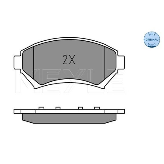 025 233 5818/W - Brake Pad Set, disc brake 