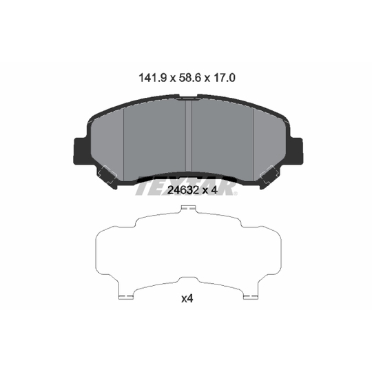 2463201 - Brake Pad Set, disc brake 