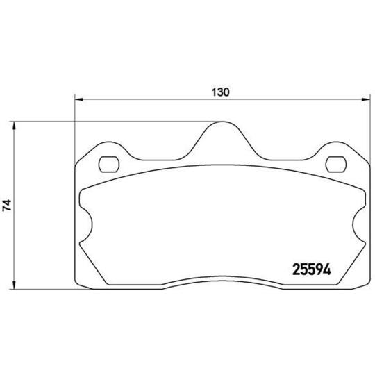 P 47 002 - Brake Pad Set, disc brake 