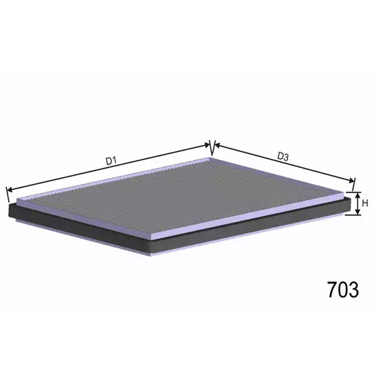 HB162C - Filter, interior air 