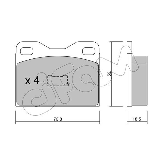 822-015-2 - Brake Pad Set, disc brake 